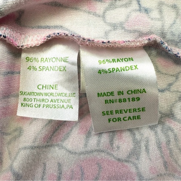 Lilly Pulitzer Lula coral Reef Flamingle Engineer Dress Small Tropical Hot Pink - Picture 4 of 11